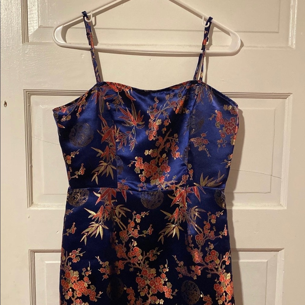 Shein silklike  above the knee dress